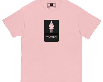 Female Restroom Symbol Unisex Graphic Tee