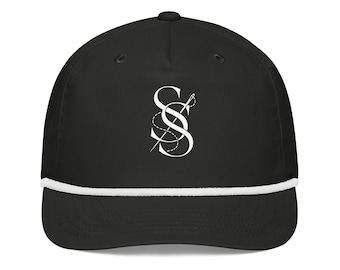 Gorra minimalista de estilo urbano con monograma ShadowStitch, sombrero de lujo exclusivo.
