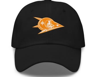 The Star Traveler Cap – Cream orange Logo