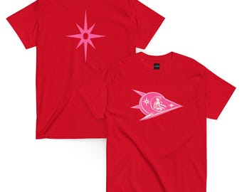 The Star Traveler T-Shirt – Cream Pink Logo