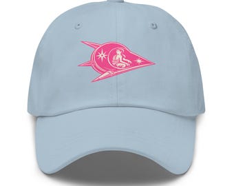 The Star Traveler Cap – Cream Pink Logo