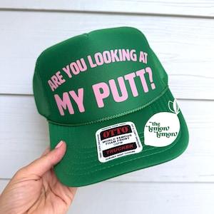 Are You Looking At My Putt? Trucker Hat – Funny Golf Hat, Retro Snapback, Cheeky Golfer Gift, Millennial Golf Pun Hat, Gal Golfing