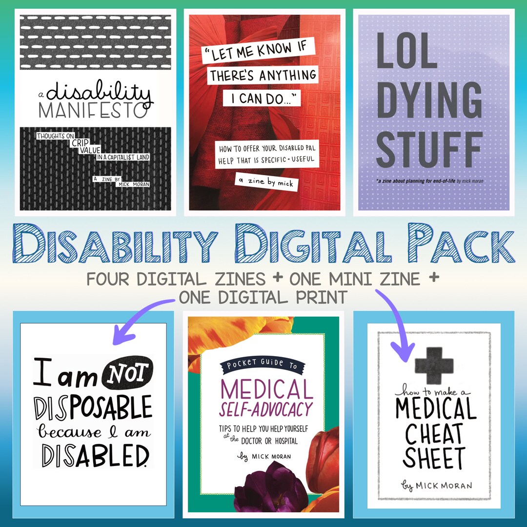 Digital Disability Pack 4 Digital Zines 1 Mini Zine 1 Digital Print Etsy