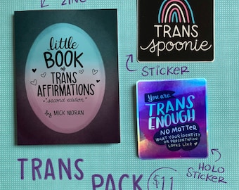 Trans Zine & Stickers Pack