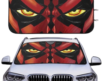 Darth Maul Starwars Galaxy Edge voorruit, Stormtrooper Darth Maul autozonnescherm, Darth Maul StarWars Auto zonnescherm autoaccessoire