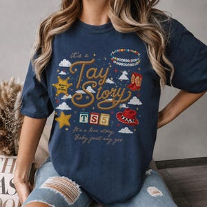 It's a Tay Story Shirt, TS 5 Shirt, I Knew It I Knew You Swift Shirt, It's a Love Story Baby Just Say Yes Shirt, Toy Story 5 Tee image 2