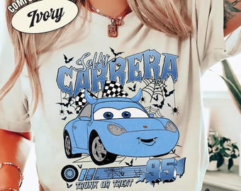 Shirt Sally Carrera, shirt Pixar Cars, shirt voor peuter Cars, shirt Radiator Springs, shirt familievakantie land
