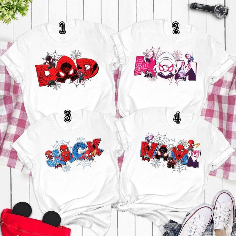 Personalized Spidey And His Amazing Friends T-Shirt, Custom Name Spiderman Hero Theme Shirt, Hero Party Tee, Spidey Birthday Toddler Shirt image 2