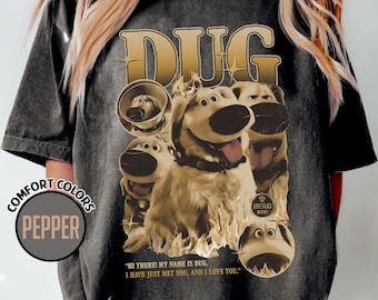 Vintage Disney Pixar Dug Up Shirt: Up Movie Shirt, Paradise Falls Tee, Carl Russell Dug Up Shirt, Disney Dogs Shirt, Disney Dug Shirt