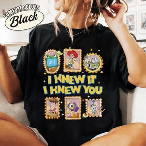 Retro Pixar Toy Story 5 Comfort Colors Shirt, I Knew It I Knew You, Disneyland Toy Story 5 Shirt, Western Cowgirl Tee, Toy Story Stamp Shirt image 5