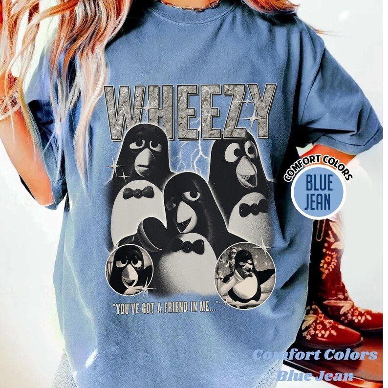 Disney Toy Story Wheezy Shirt, Toy Story Penguin Wheezy Sing Shirt, Disney Characters Shirt, Disney Trip Shirt, Toy Story Birthday T-shirt image 2