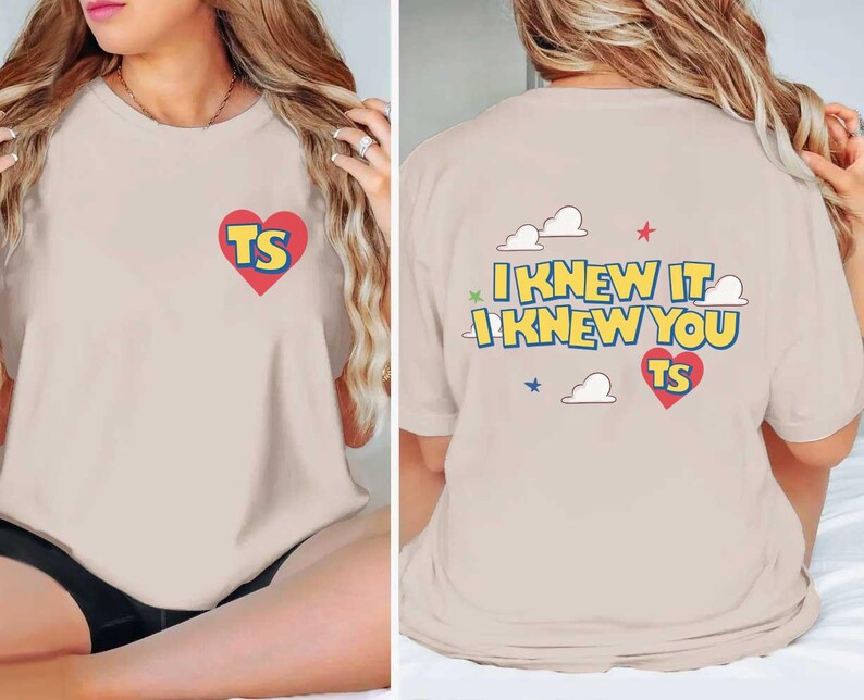 Retro Pixar Toy Story 5 Comfort Colors Shirt, I Knew It I Knew You, Disneyland Toy Story 5 Shirt, Western Cowgirl Tee, Toy Story Stamp Shirt image 2