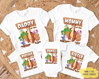 The Land Before Time familie verjaardagsshirt, dinosaurus vriend verjaardagsshirt, custom Land Before Time feestshirt, dinosaurus verjaardagsfeestje