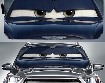 Doc Hudson Car Sunshade, DisneyCars Movies Car Sun Shade, Disneyland Cars Auto Windshield, Doc Hudson Pixar Sunshade, Cute Sun Shade For Car