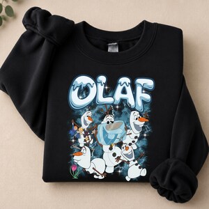 Disney Olaf Shirt, Funny Disney Snowman Shirt, Disney Frozen Shirt, Cute Disney Holiday Tee Gift, Disney Olaf Sweatshirt image 4