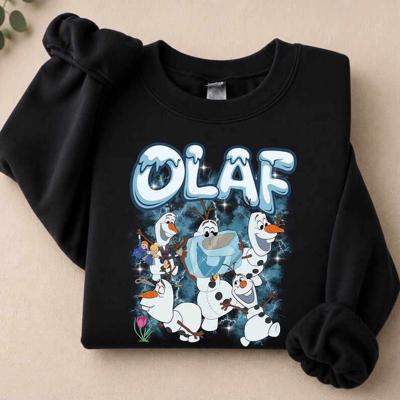 Disney Olaf Shirt, Funny Disney Snowman Shirt, Disney Frozen Shirt, Cute Disney Holiday Tee Gift, Disney Olaf Sweatshirt image 4