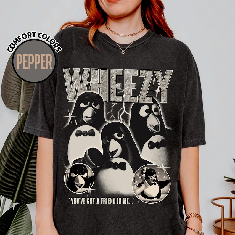 Disney Toy Story Wheezy Shirt, Toy Story Penguin Wheezy Sing Shirt, Disney Characters Shirt, Disney Trip Shirt, Toy Story Birthday T-shirt image 3