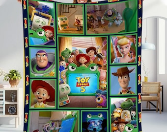 Manta polar de Toy Story / Manta polar de Buzz Lightyear / Manta polar de Woody / Regalo de cumpleaños / Manta navideña de Toy Story