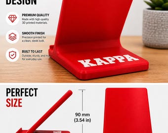 Kappa Handyhalterung 1911 | Bruderschaft Handyhalter | Kappa Alpha Psi Geschenk | iPhone Ständer | Schreibtisch Telefon Dock | Griechisches Leben Geschenk