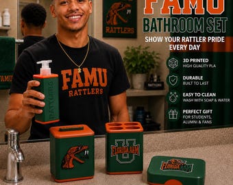 Florida A&M Bathroom Set | FAMU Dorm  |  Set or Individual Pieces