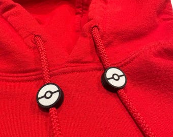 Drawstring Sweater Beads (Pokémon Pokeball)