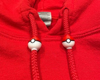 Sweater Drawstring Beads (Pokémon Ball)