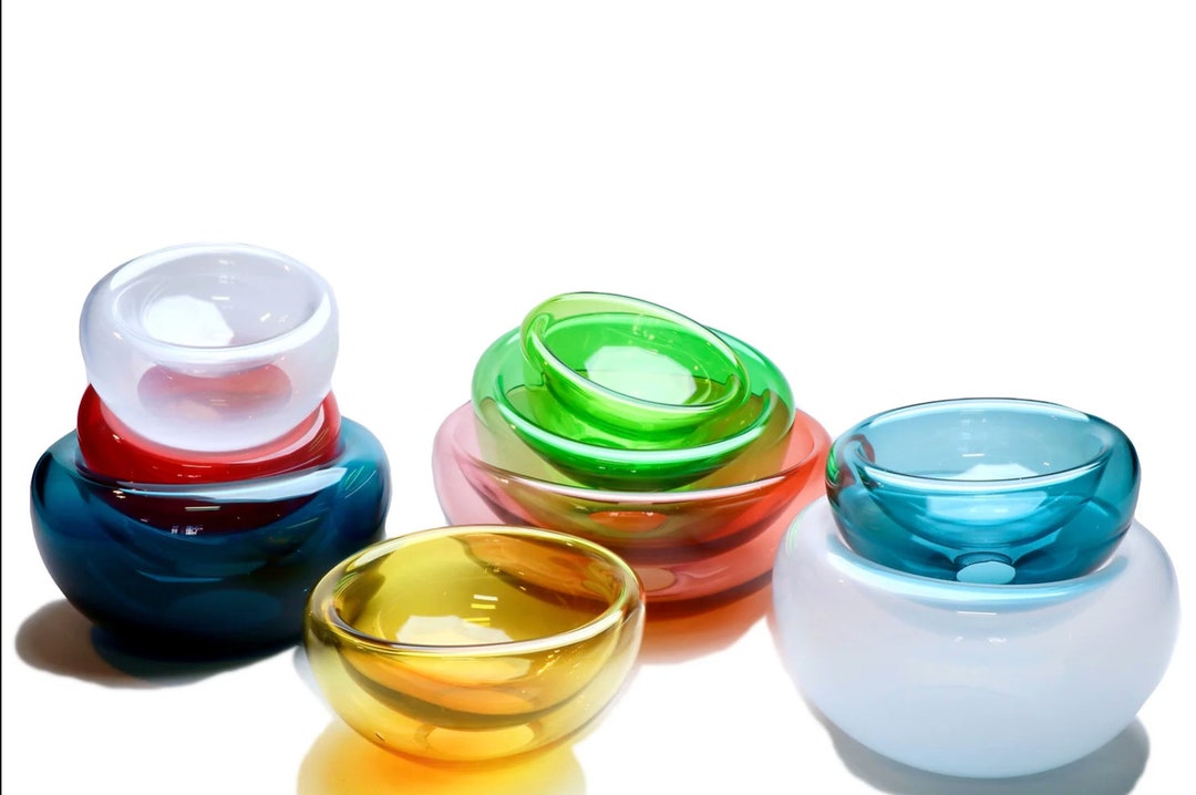 Double Wall Glass Bowl Etsy