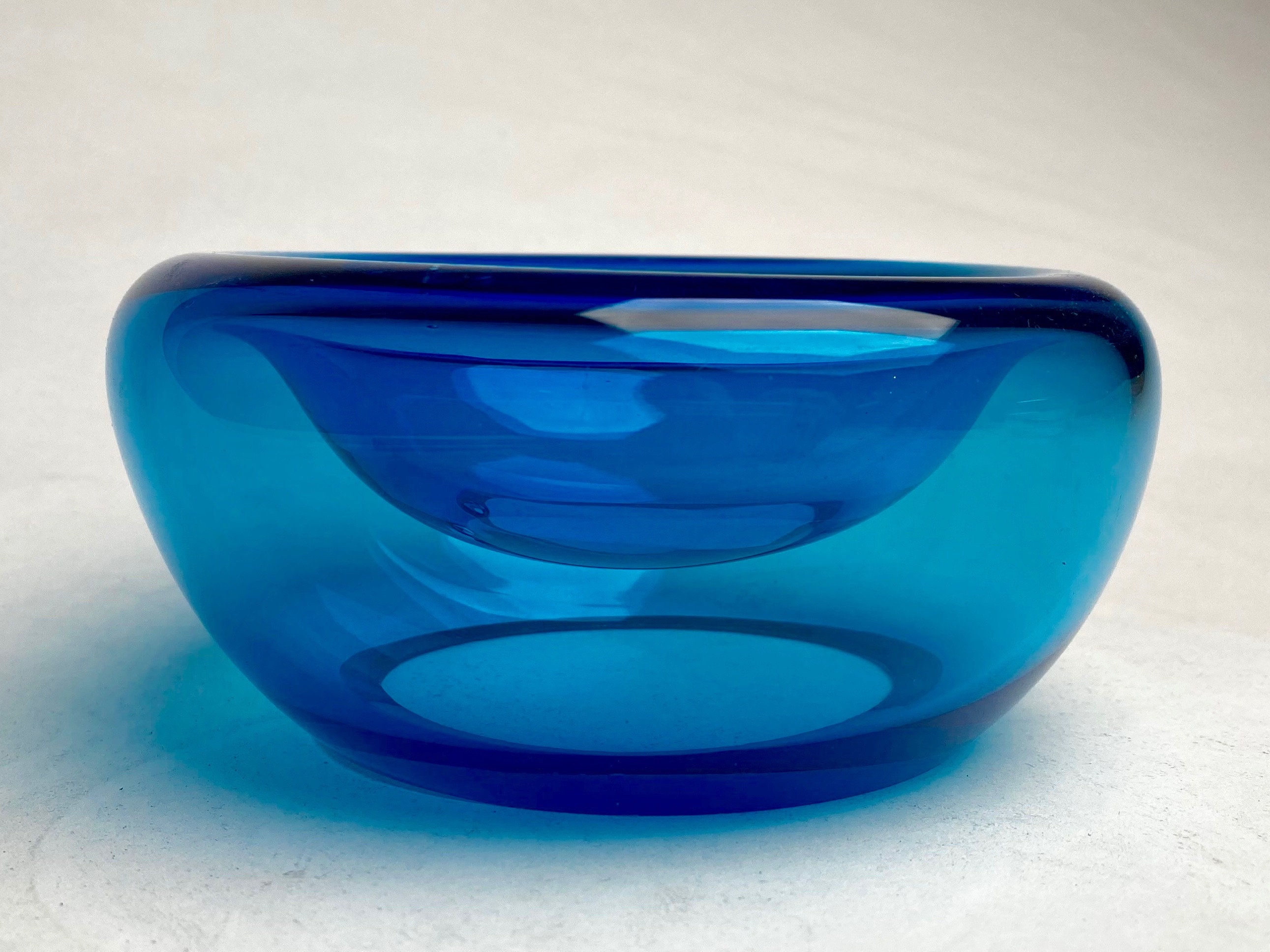Small Double Wall Glass Bowl BLUE Etsy Canada