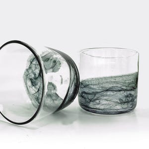 Vaso de rocas ahumado