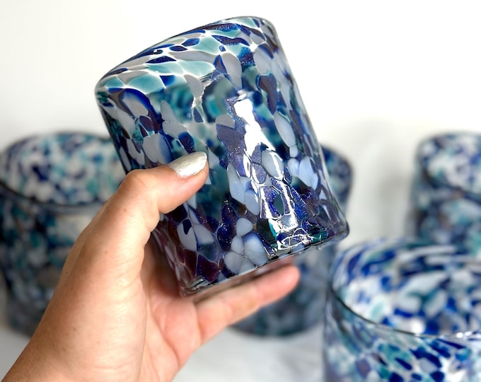 Blue drinking glass