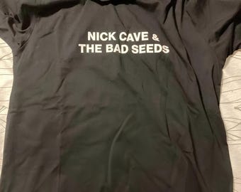 Nick Cave And The Bad Seeds 2025 Tour 2sideTee Shirt Schwarz Gr S-4XL