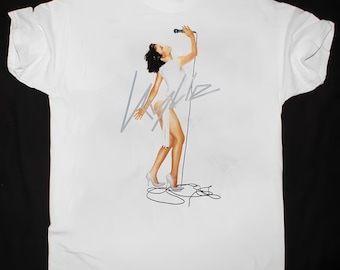 Kylie Minogue On Stage Weiß T Shirt Größe S-4XL Gildan Classic