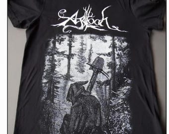 Camiseta Agalloch rara, negra, tallas S-4XL