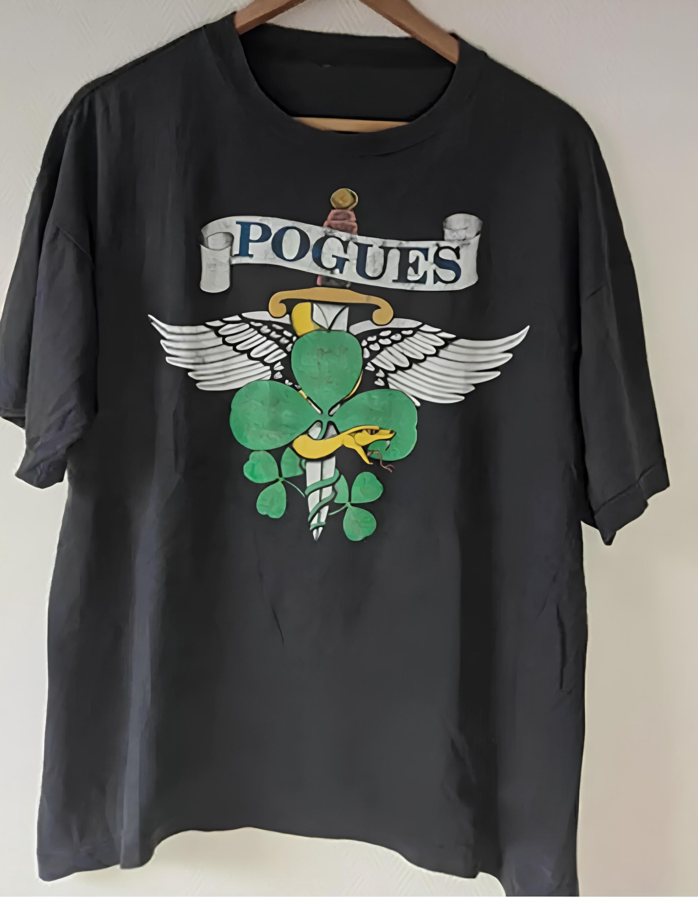 The Pogues Tour Geschenk für Fan T-Shirt Schwarz Größe S-4XL