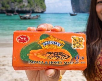 Thai Beauty - 1 Bar - Asantee Papaya & Honey: For a Brighter, Smoother You