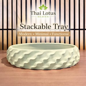Stackable Organizer Tray Set, Modern Wavy Storage Bowl, Desk Catchall Dish
