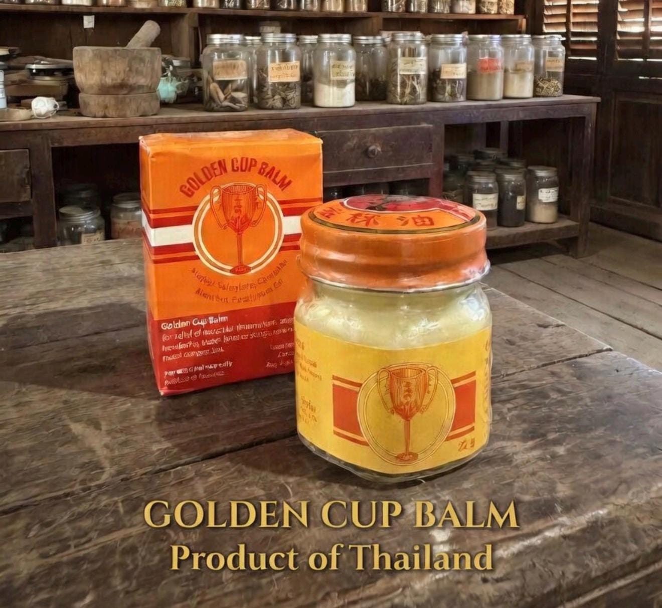 Golden Cup Healing Balm a Thailand Herbal Balm