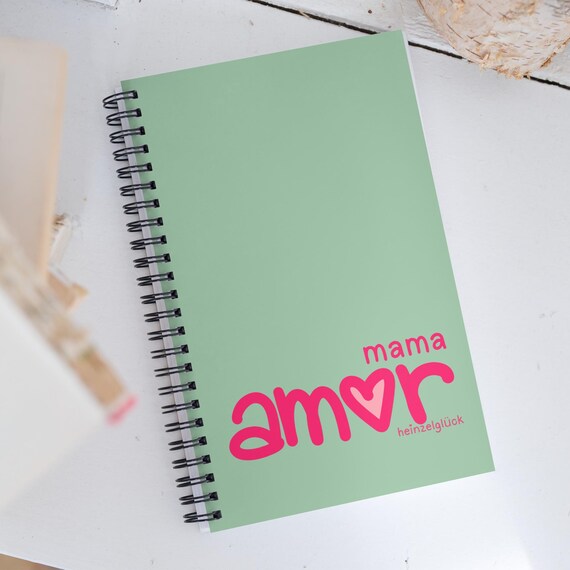 Mama Notizbuch A5 - Muttertag Geschenk für Mama-mama amor Journal-Geschenkidee für Mutter-süßes Notebook für Frauen