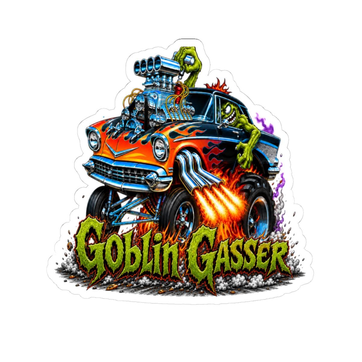 Hot Rod Monster - Etsy