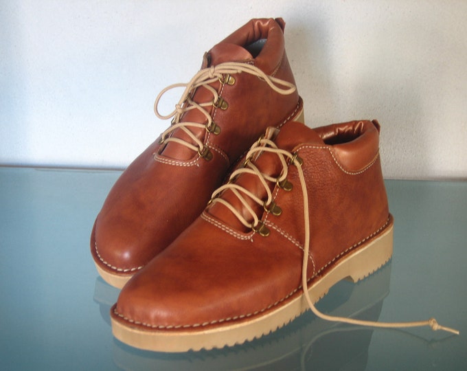 handmade leather hiking boots