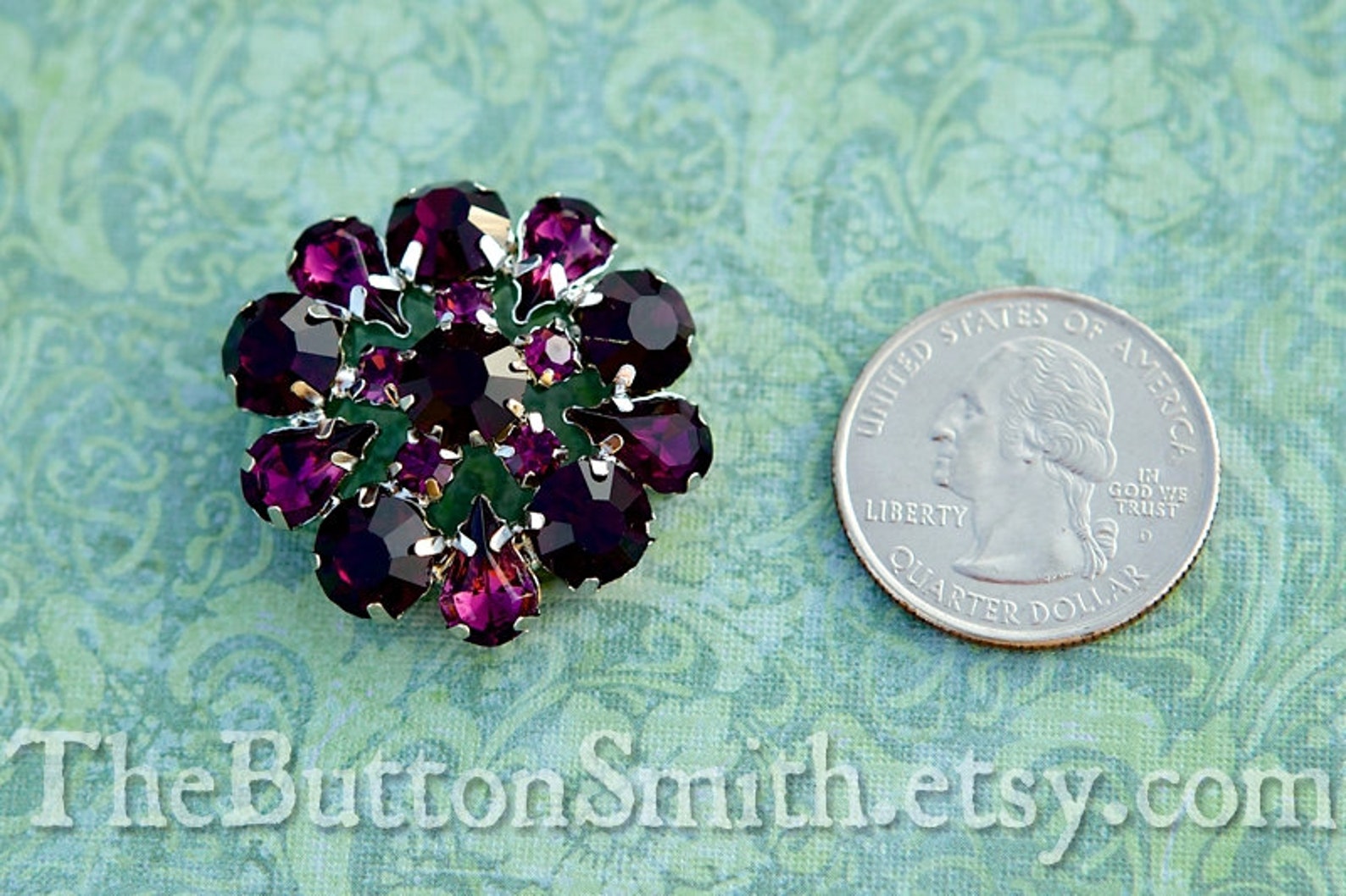 5 to 20 Piece Set Rhinestone Buttons annelise 24mm RS032 Etsy