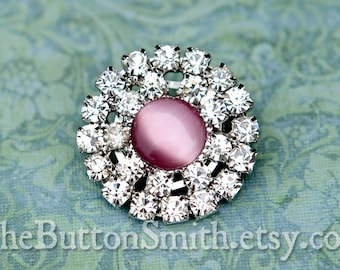 5 to 20 Piece Set Rhinestone Buttons RS-030 Ava- 19mm