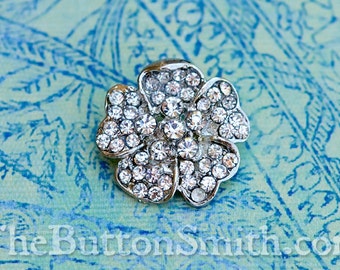 5 to 20 Piece Set Rhinestone Button - Jaqueline - (24mm) RS-064