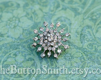 5 to 20 Piece Set Rhinestone Buttons -Ava- (19mm) RS-030