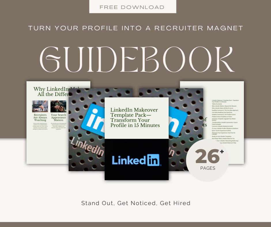 Linkedin Makeover Template Pack— Professional Profile Upgrade in 15 ...