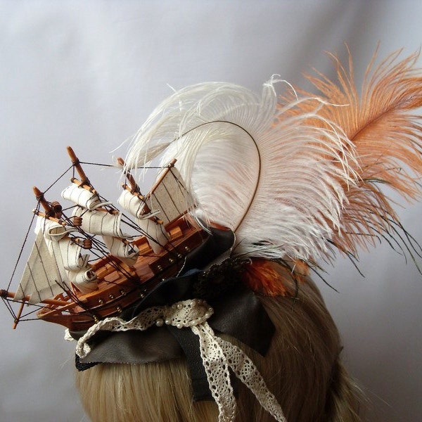 Ready to Ship Baroque Rococo Steampunk Galleon Fascinator