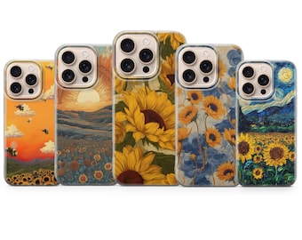 Sonnenblume Handyhülle – Floral Summer Aesthetic Cover für iPhone 17 Air 16e 15 Pro Max 14 13 | Samsung S25 Ultra S24 S23 FE | Google Pixel 10