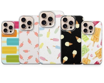 Eis Handyhülle – Dessert Aesthetic Cover für iPhone 17 Air 16e 15 Pro Max 14 13 | Samsung S25 Ultra S24 S23 FE | Google Pixel 10 XL9
