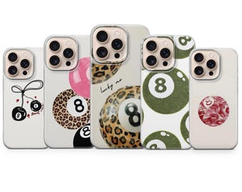 8 Ball Handyhülle – Black Street Aesthetic Cover für iPhone 17 Air 16e 15 Pro Max 14 13 | Samsung S25 Ultra S24 S23 FE | Google Pixel 10 XL