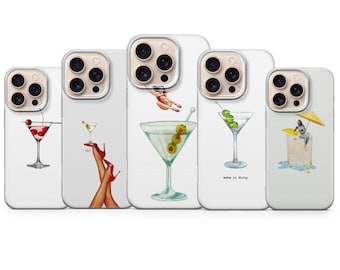 Cocktail Handyhülle – Drink Aesthetic Cover für iPhone 17 Air 16e 15 Pro Max 14 13 | Samsung S25 Ultra S24 S23 FE | Google Pixel 10 XL9